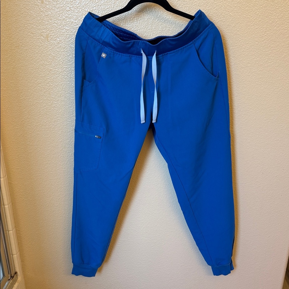 Figs Technical Collection Royal Blue Jogger Scrub Pants